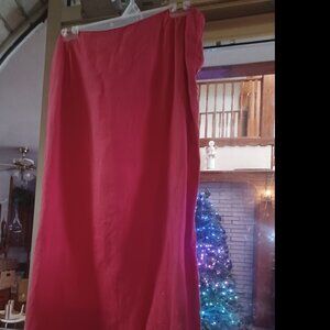 Habitat Women's 100% Linen Skirt XL Red